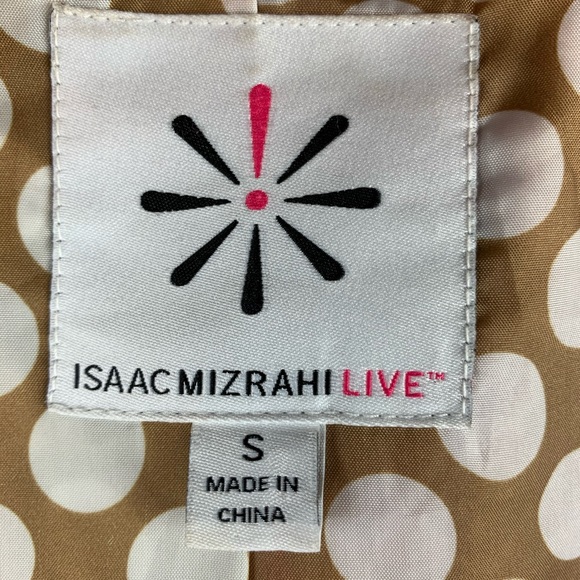 Isaac Mizrahi Live red trench coat, size small - Picture 8 of 11